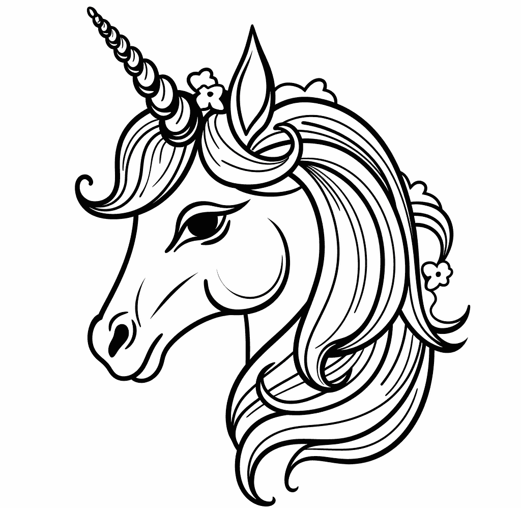 Desenho de Unicórnios para imprimir