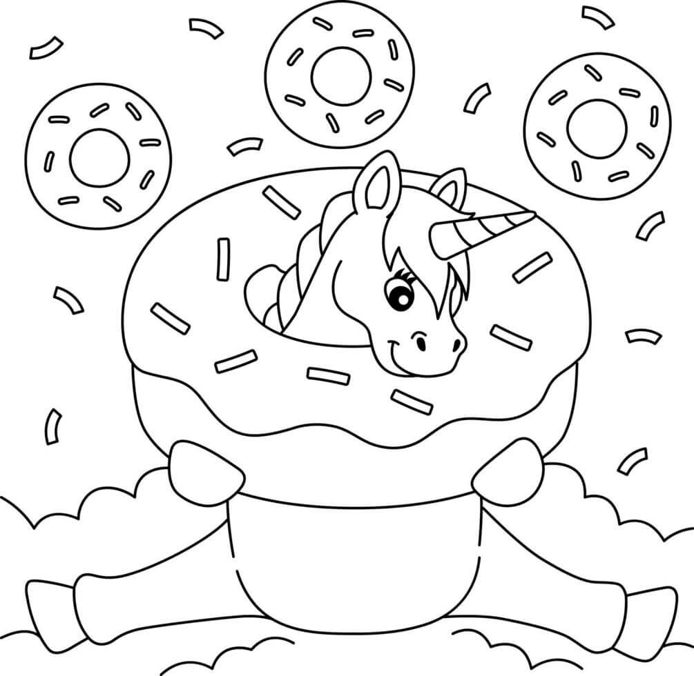Desenho de Unicórnios para imprimir