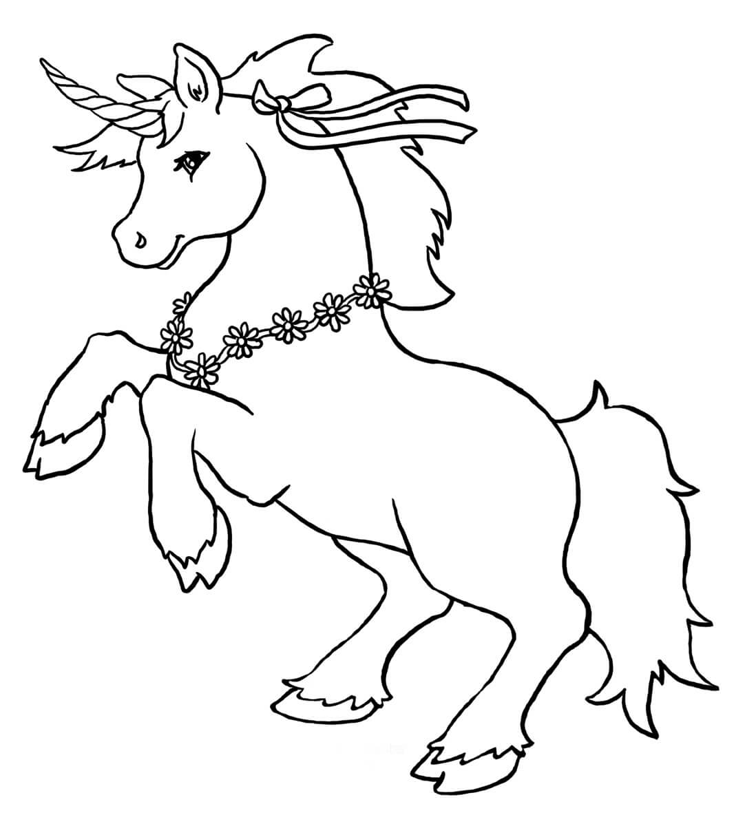Desenho de Unicórnios para imprimir