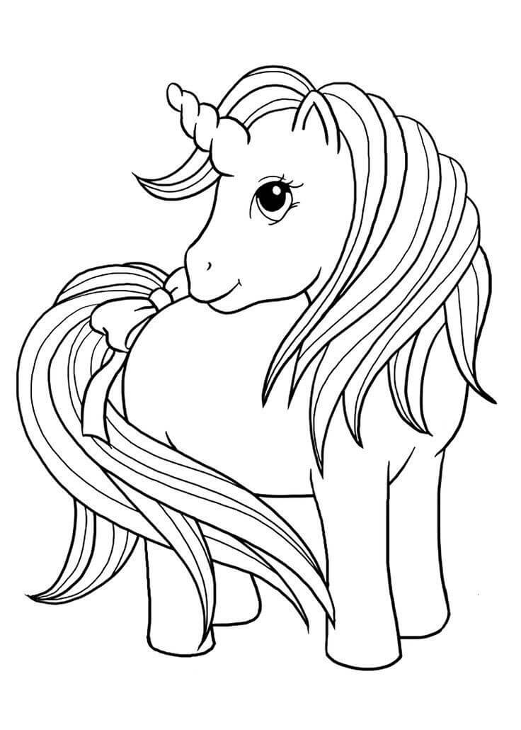 Desenho de Unicórnios para imprimir