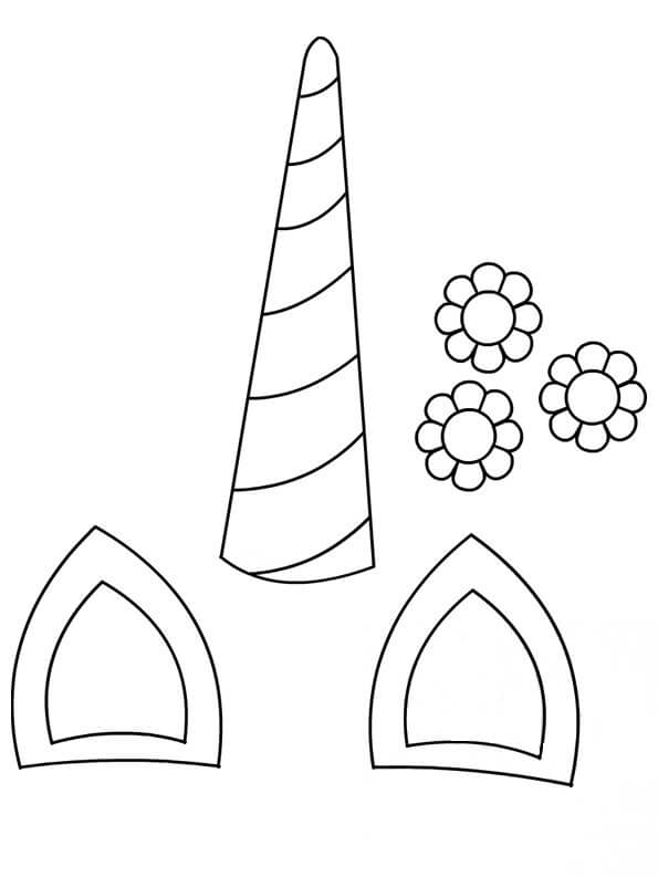 Desenho de Unicórnios para imprimir