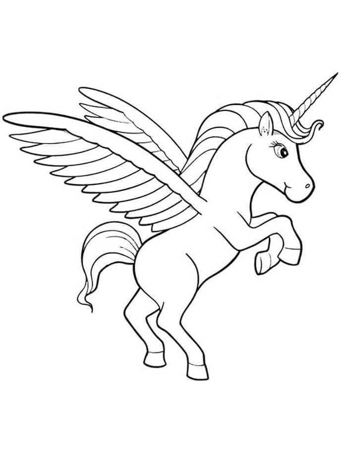 Desenho de Unicórnios para imprimir