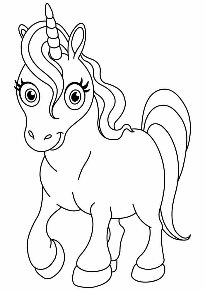 Desenho de Unicórnios para imprimir