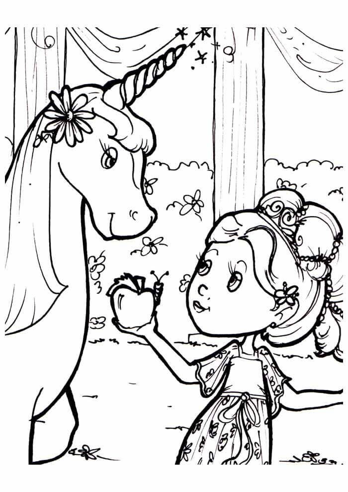 Desenho de Unicórnios para imprimir