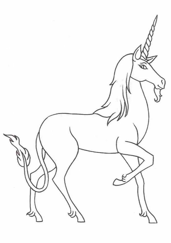 Desenho de Unicórnios para imprimir