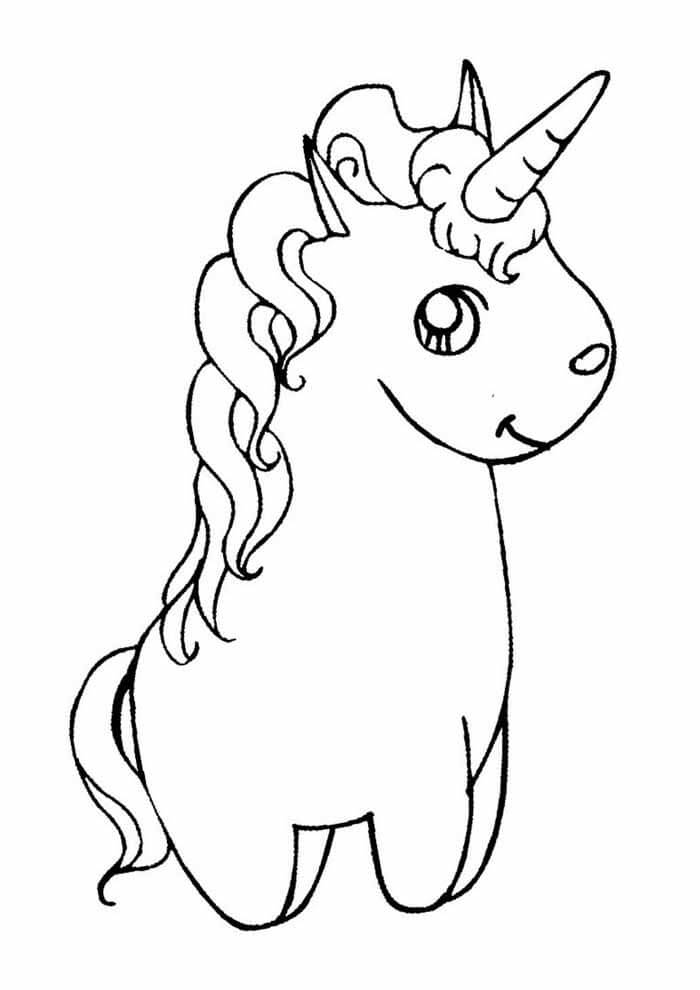 Desenho de Unicórnios para imprimir