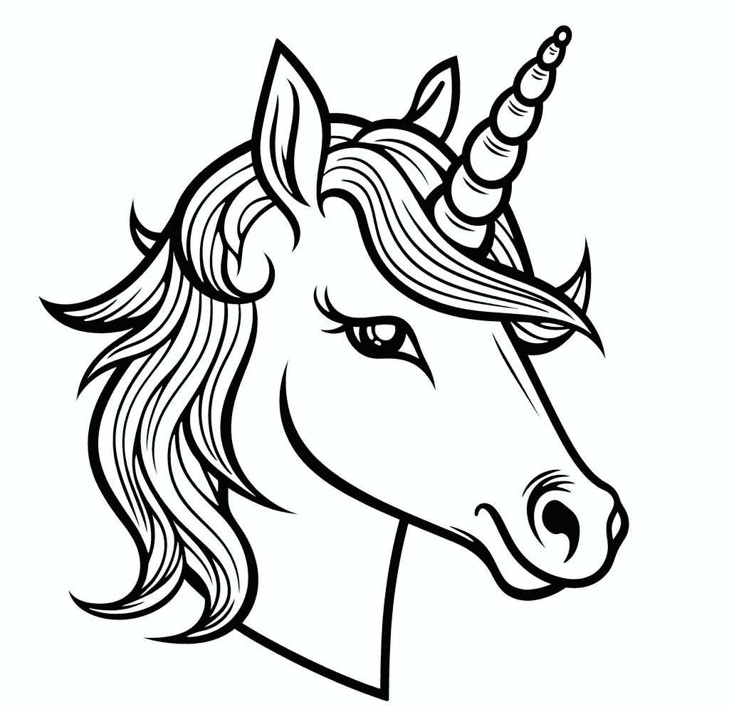 Desenho de Unicórnios para imprimir