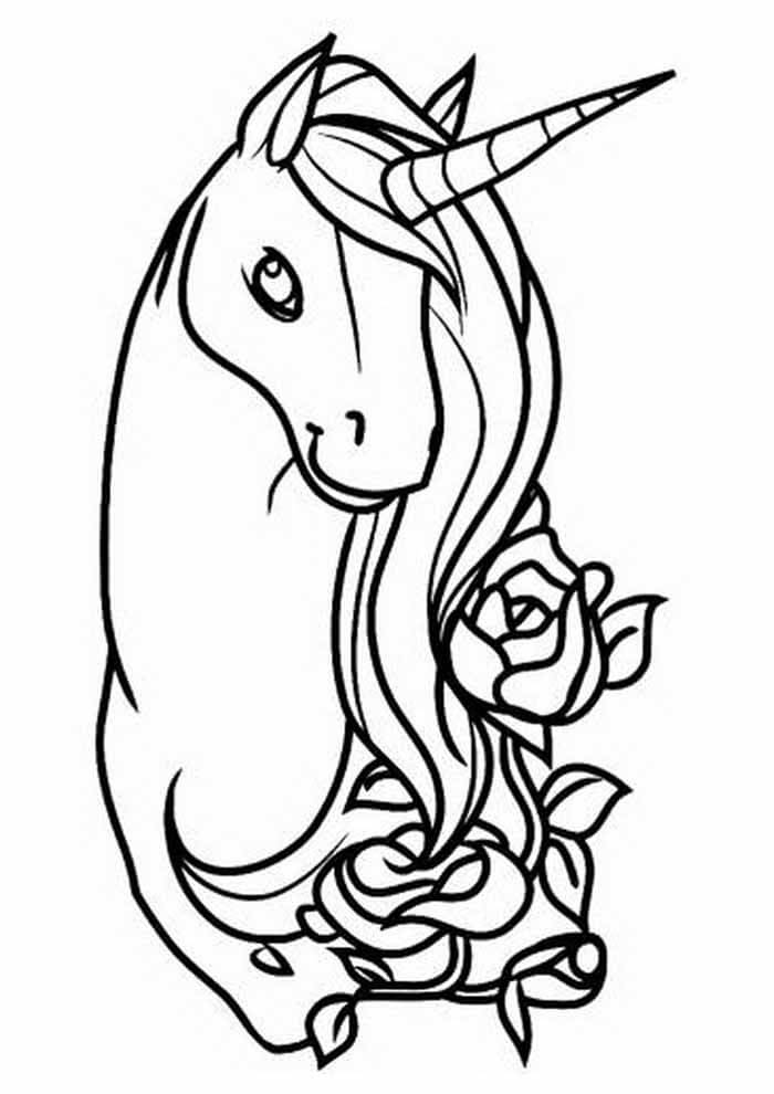 Desenho de Unicórnios para imprimir