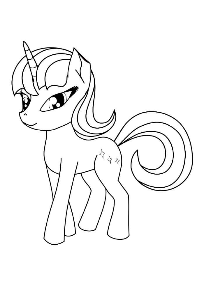 Desenho de Unicórnios para imprimir