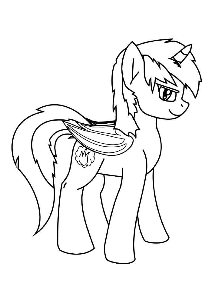 Desenho de Unicórnios para imprimir