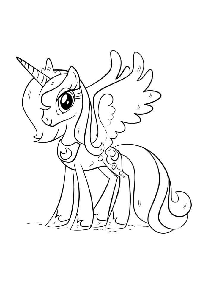 Desenho de Unicórnios para imprimir
