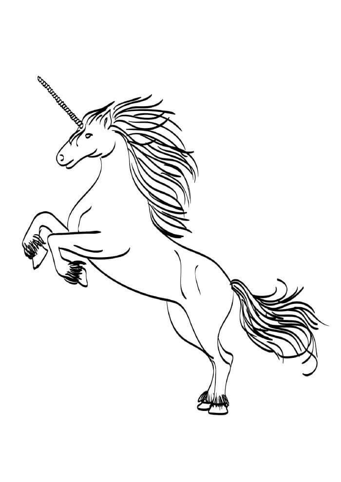 Desenho de Unicórnios para imprimir