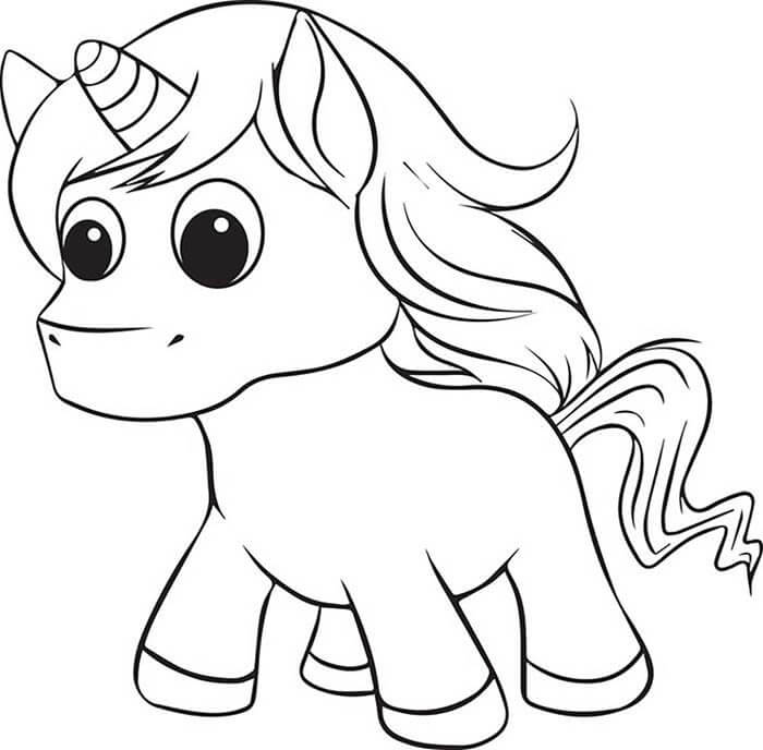 Desenho de Unicórnios para imprimir