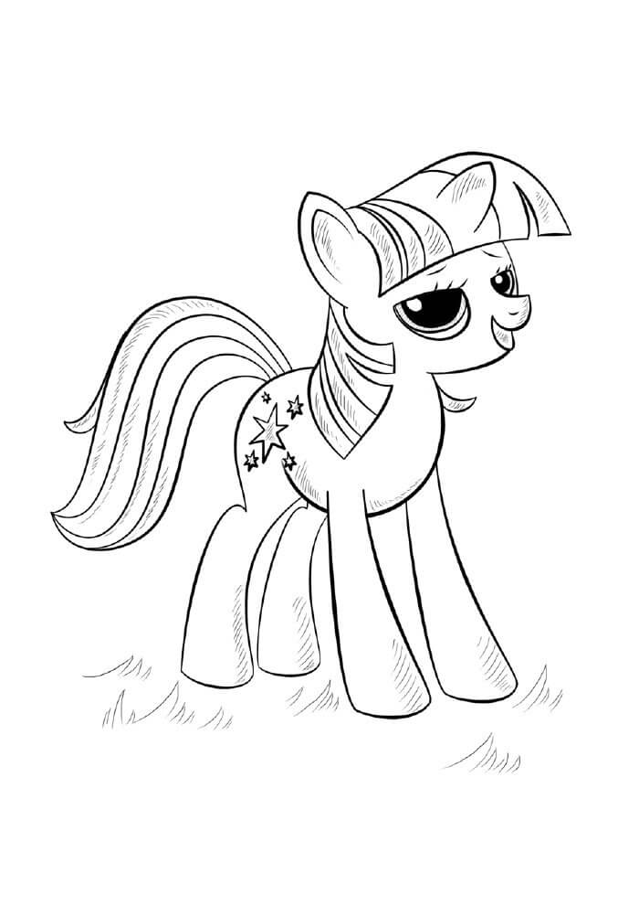Desenho de Unicórnios para imprimir