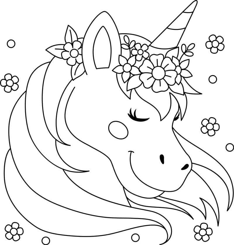 Desenho de Unicórnios para imprimir