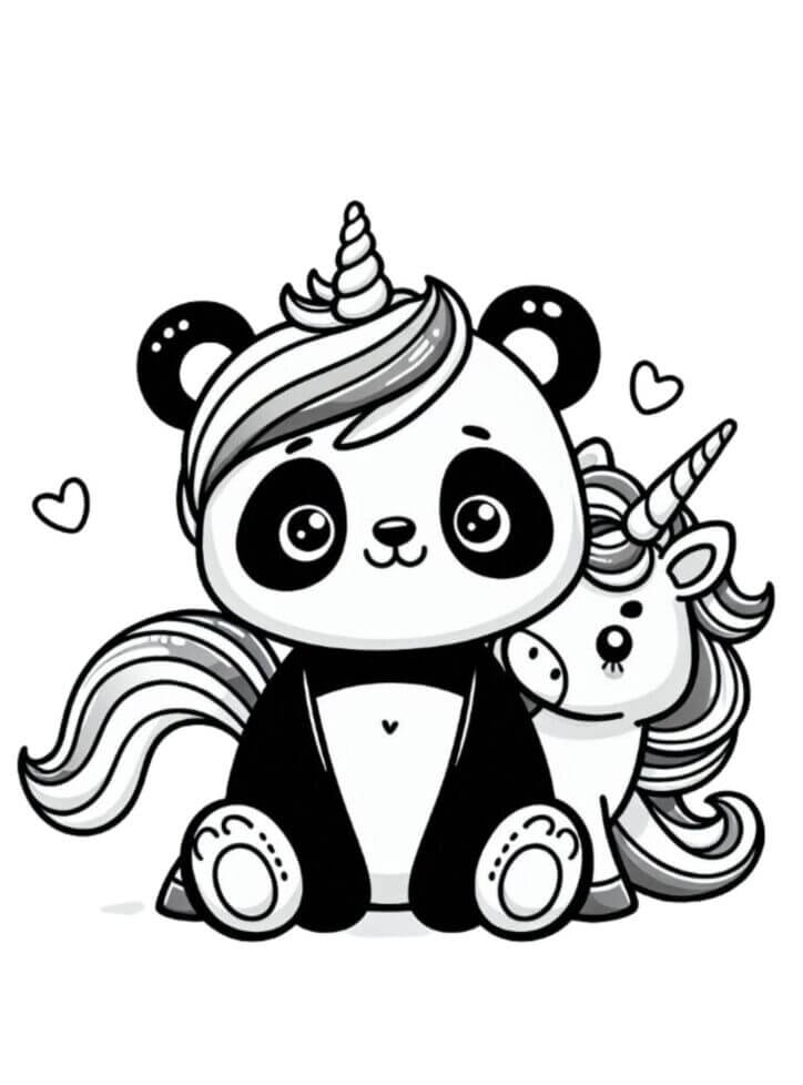 Desenho de Unicórnios para imprimir