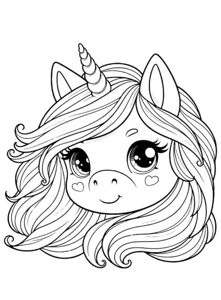 Desenho de Unicórnios para imprimir