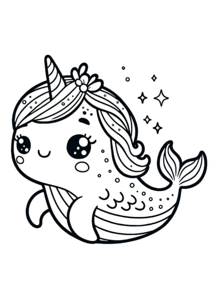 Desenho de Unicórnios para imprimir