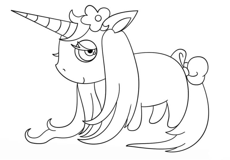 Desenho de Unicórnios para imprimir