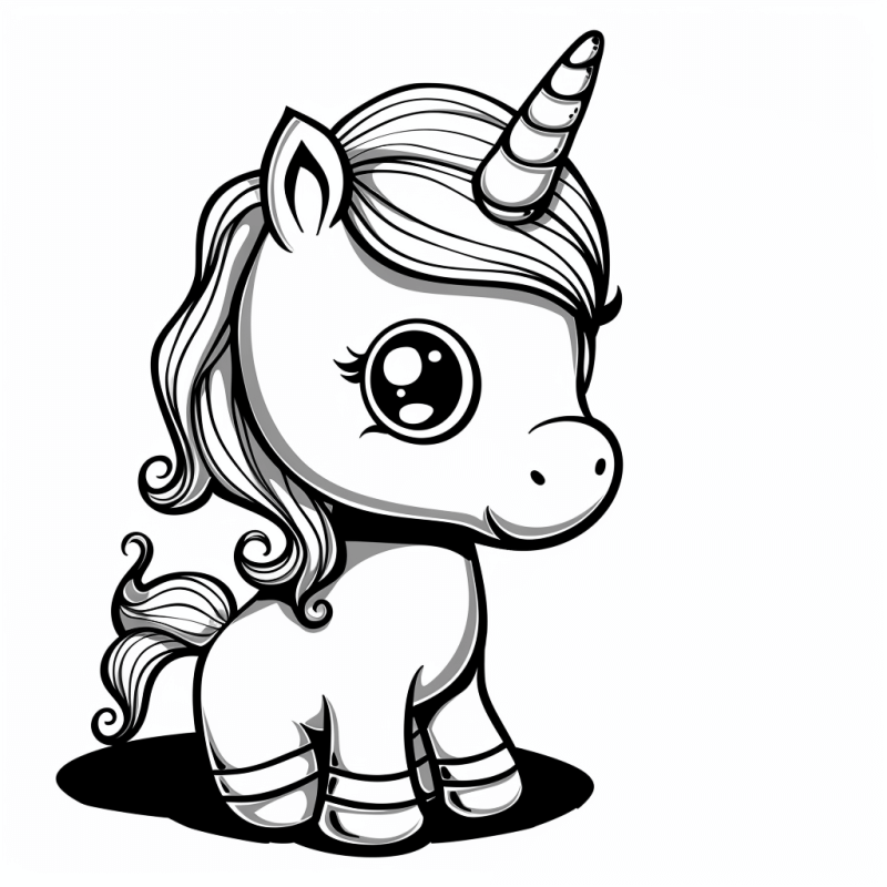 Desenho de Unicórnios para imprimir
