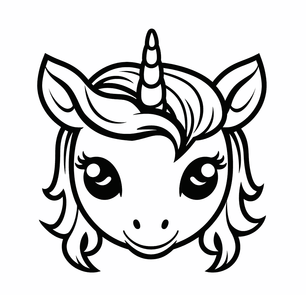 Desenho de Unicórnios para imprimir
