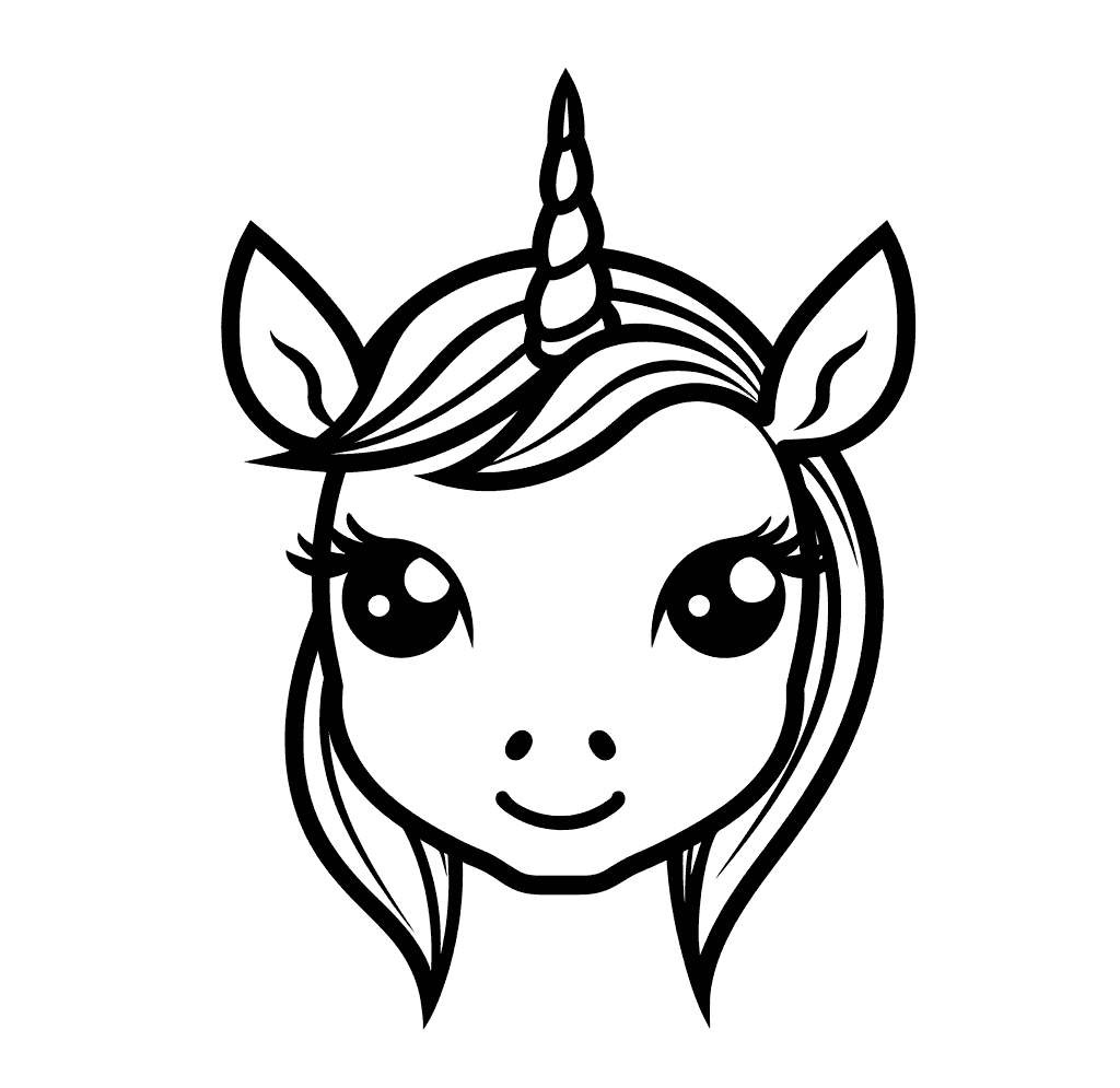 Desenho de Unicórnios para imprimir