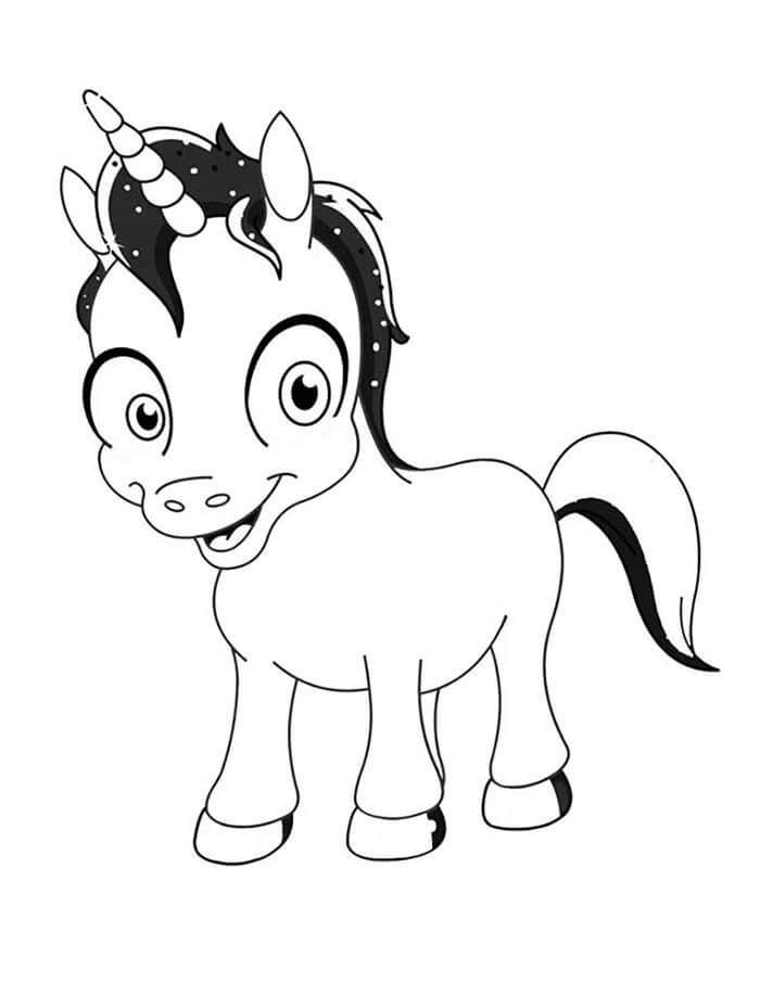 Desenho de Unicórnios para imprimir