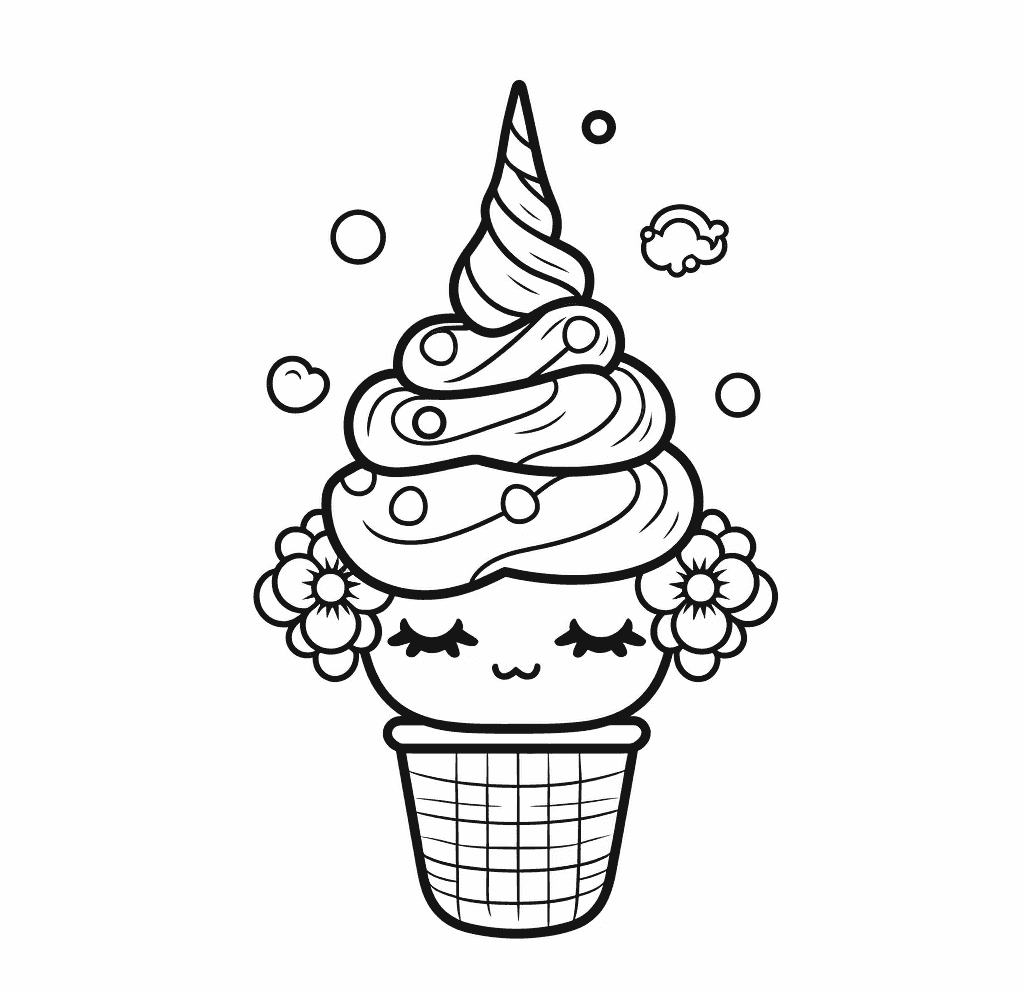 Desenho de Unicórnios para imprimir
