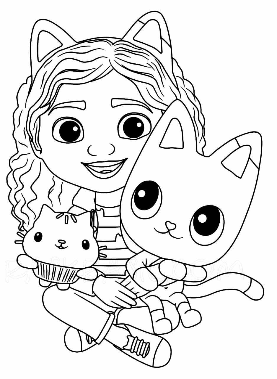 Desenho de A Casa Mágica da Gabby para imprimir