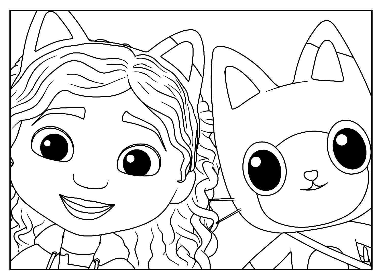Desenho de A Casa Mágica da Gabby para imprimir