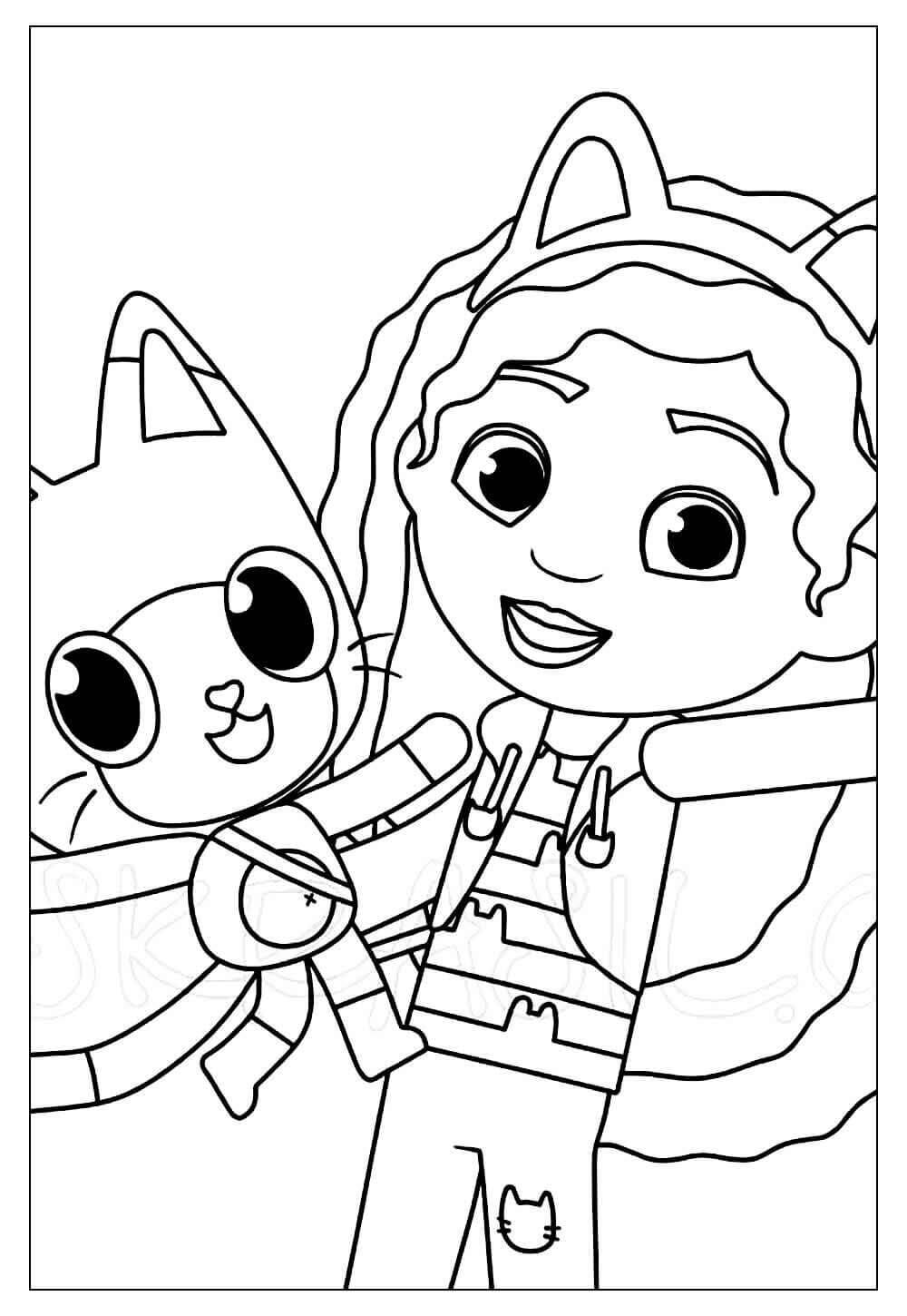 Desenho de A Casa Mágica da Gabby para imprimir