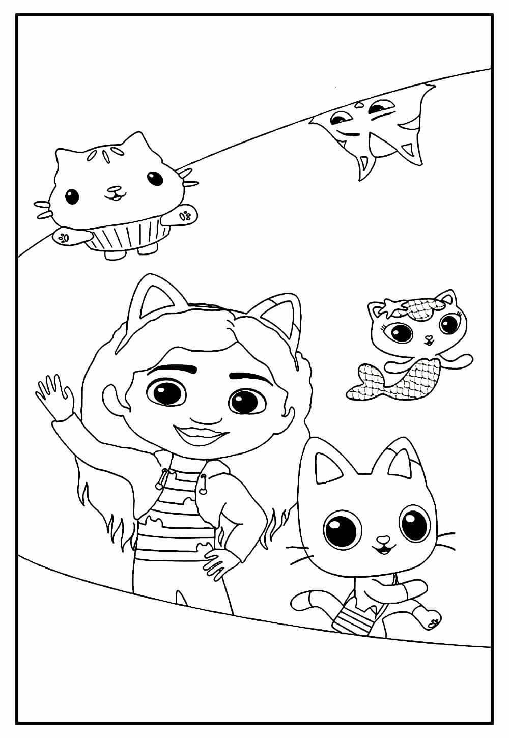 Desenho de A Casa Mágica da Gabby para imprimir