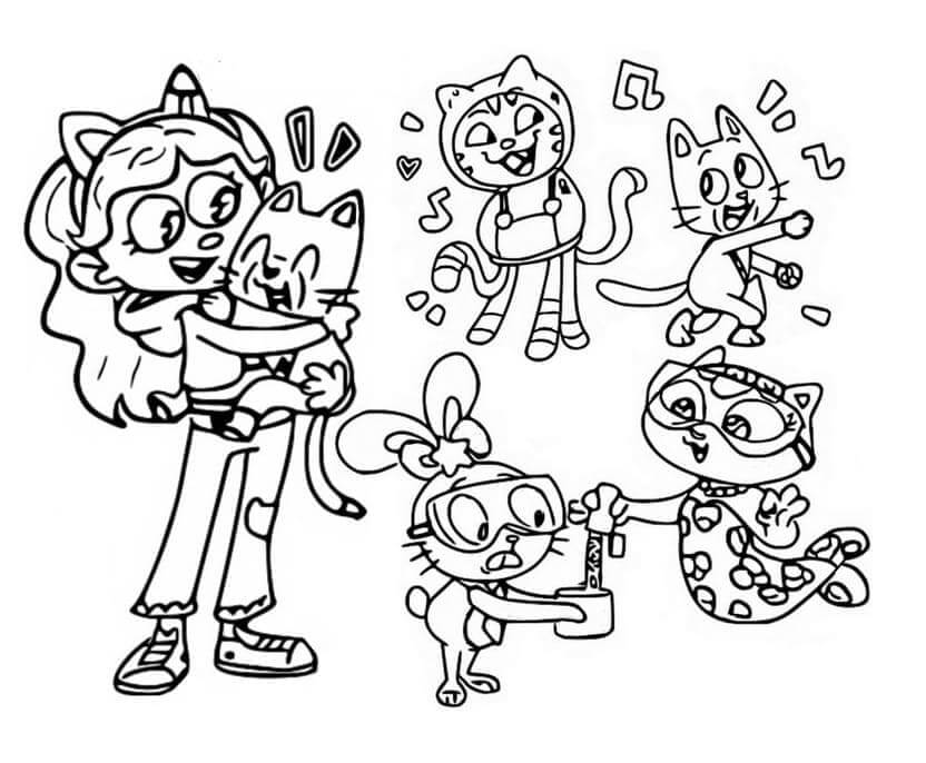 Desenho de A Casa Mágica da Gabby para imprimir