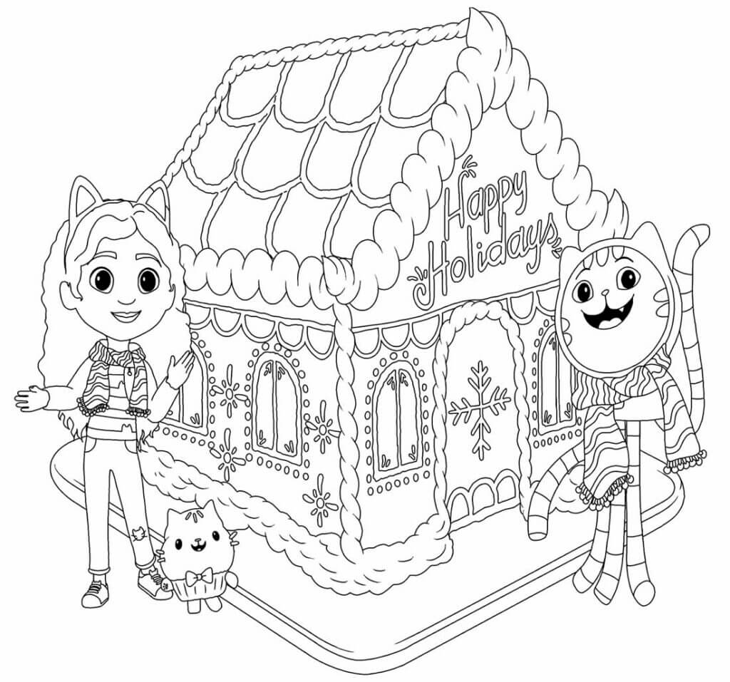 A Casa Mágica da Gabby para Colorir e Imprimir