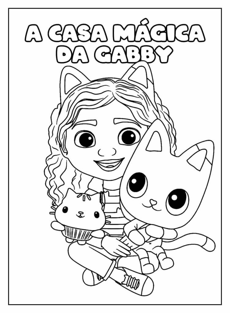 Desenho de A Casa Mágica da Gabby para imprimir