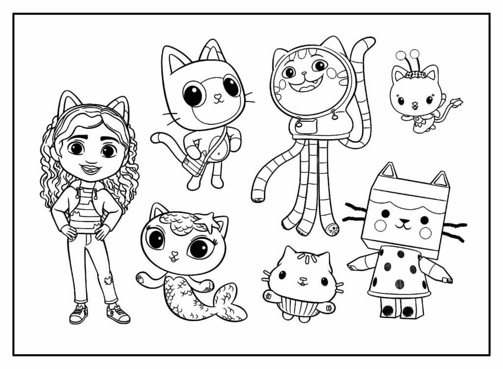 Desenho de A Casa Mágica da Gabby para imprimir