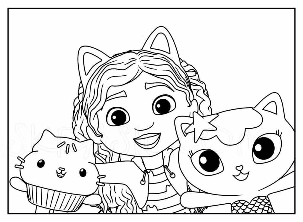 Desenho de A Casa Mágica da Gabby para imprimir