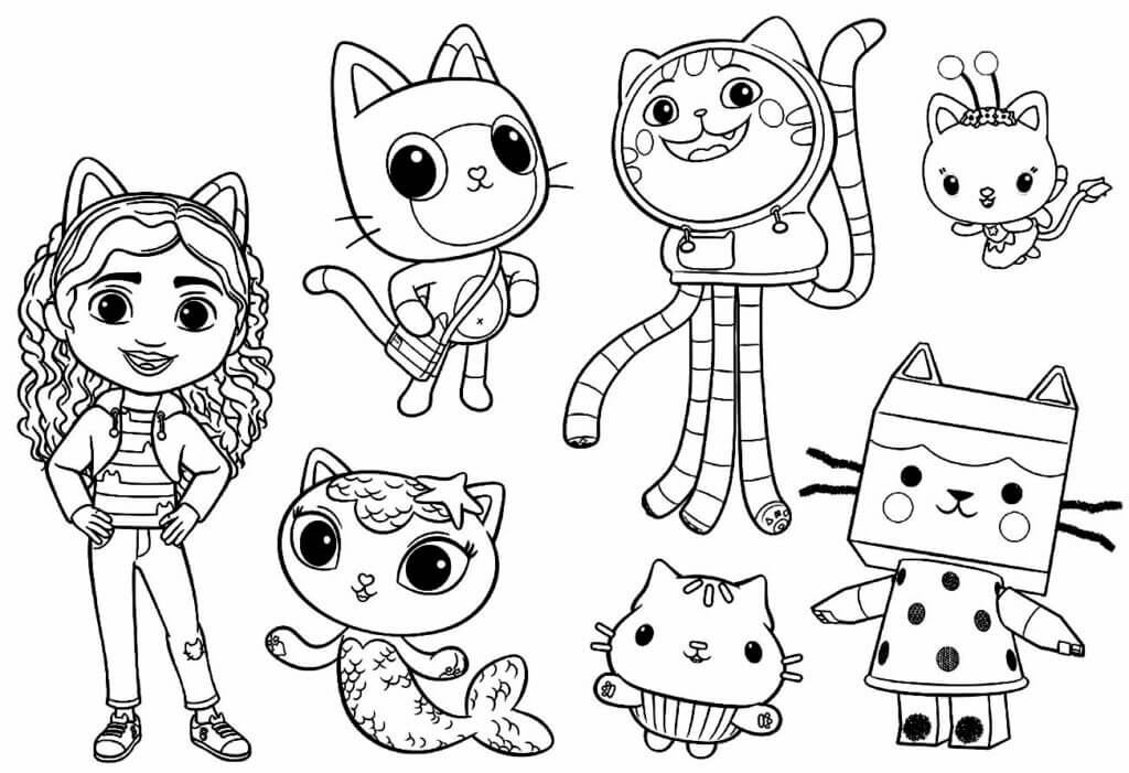 Desenho de A Casa Mágica da Gabby para imprimir