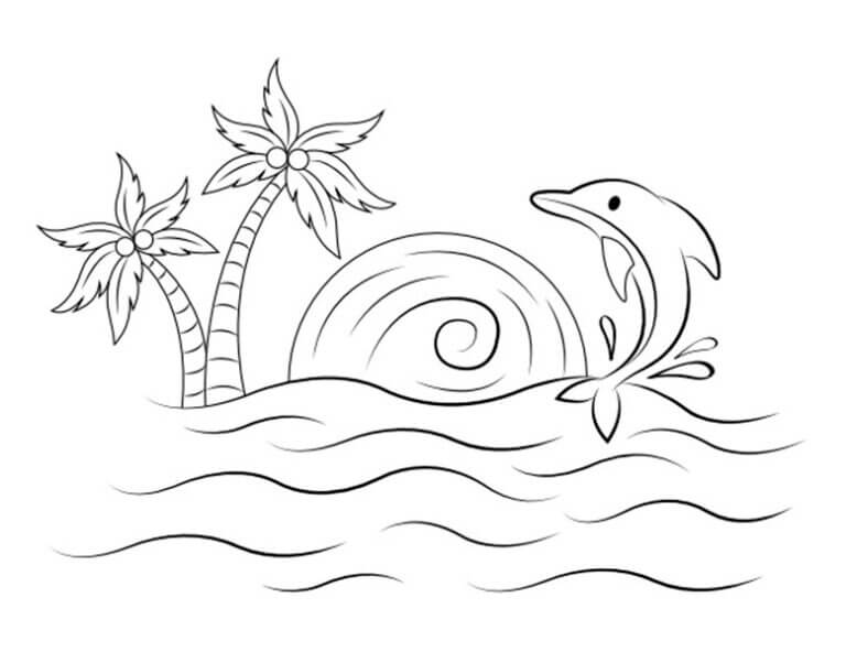 Desenho de Boto-cor-de-rosa para imprimir