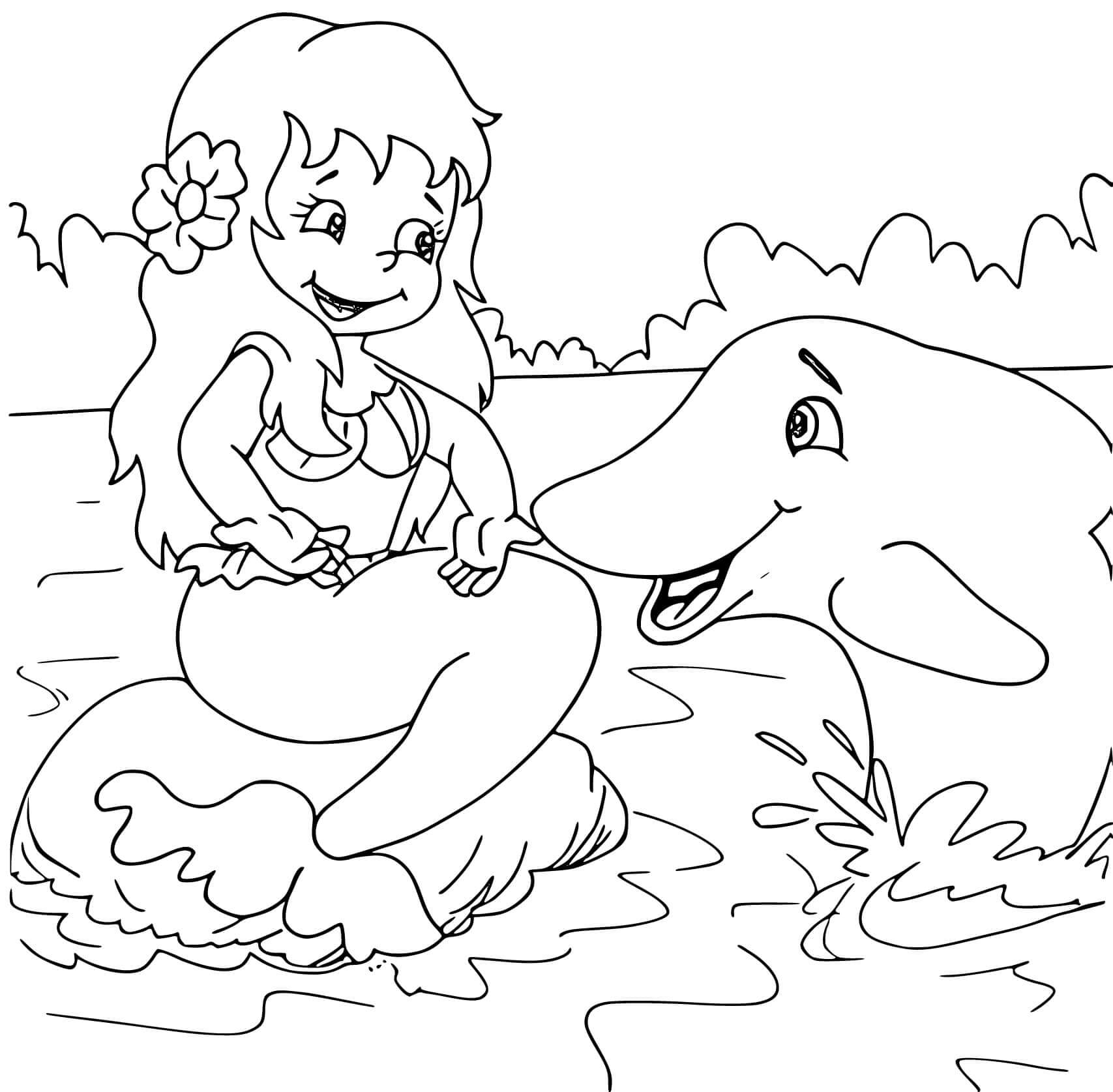 Desenho de Boto-cor-de-rosa para imprimir