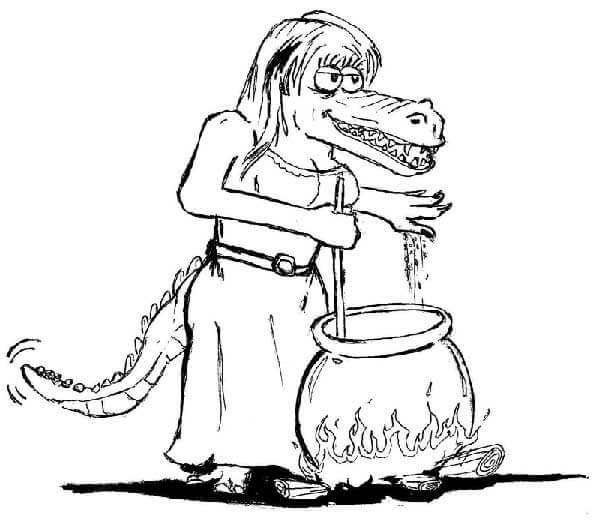 Desenho de Cuca para imprimir