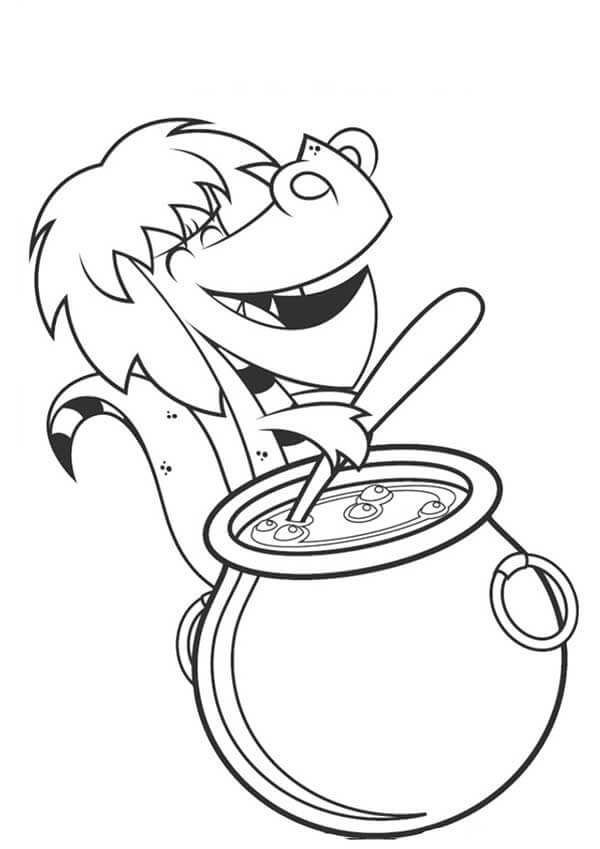 Desenho de Cuca para imprimir