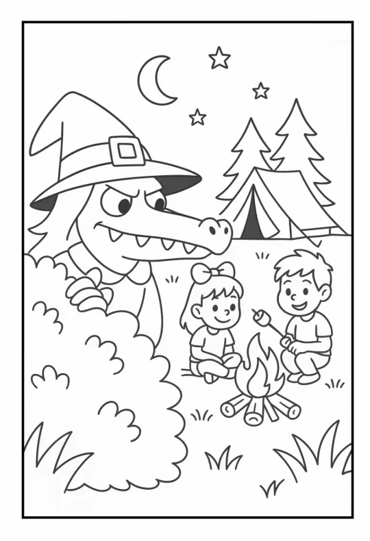 Desenho de Cuca para imprimir