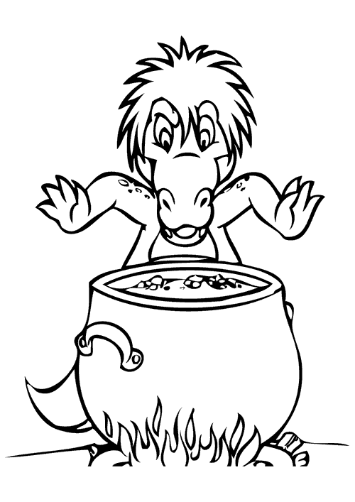 Desenho de Cuca para imprimir