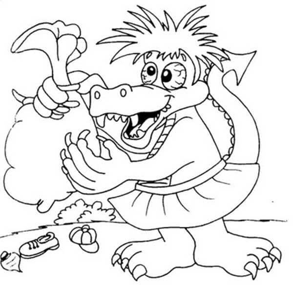 Desenho de Cuca para imprimir