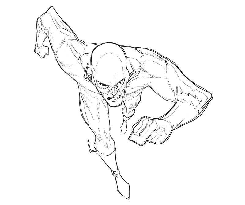 Desenho de Flash para imprimir