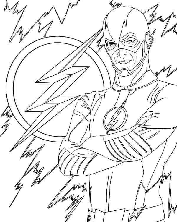 Desenho de Flash para imprimir