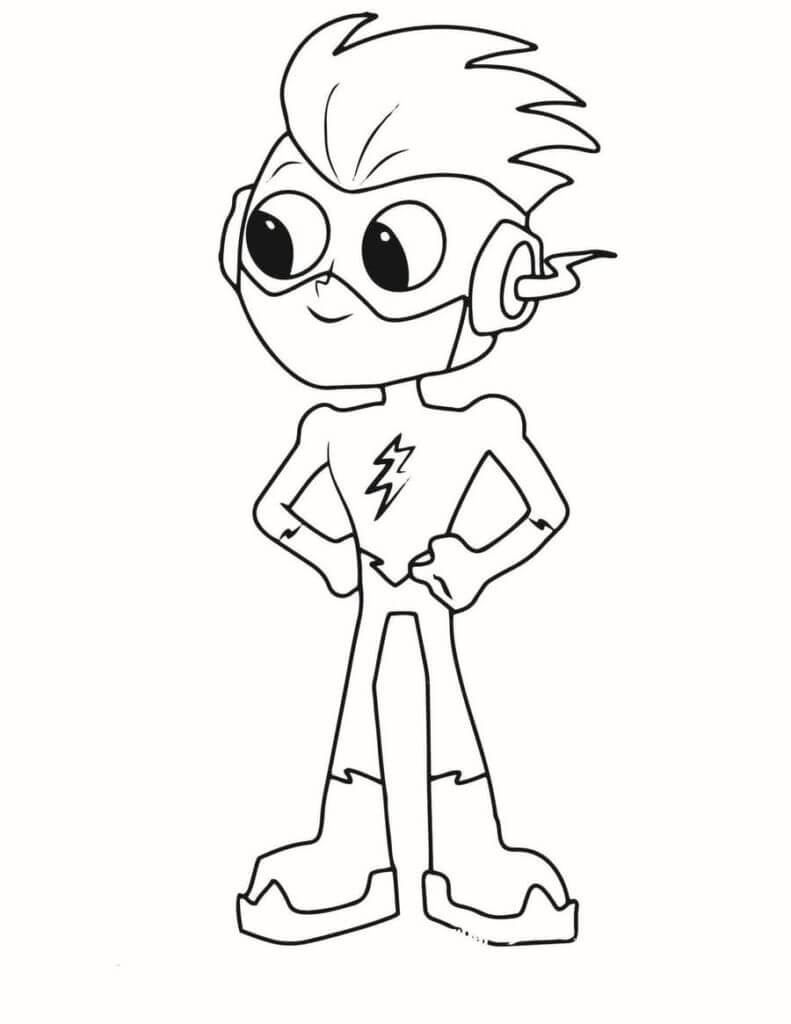 Desenho de Flash para imprimir