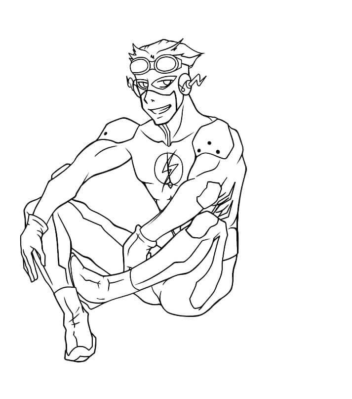 Desenho de Flash para imprimir