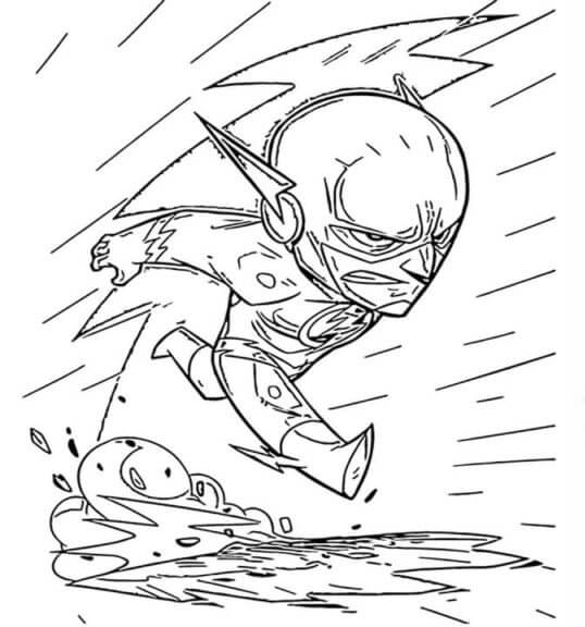 Desenho de Flash para imprimir